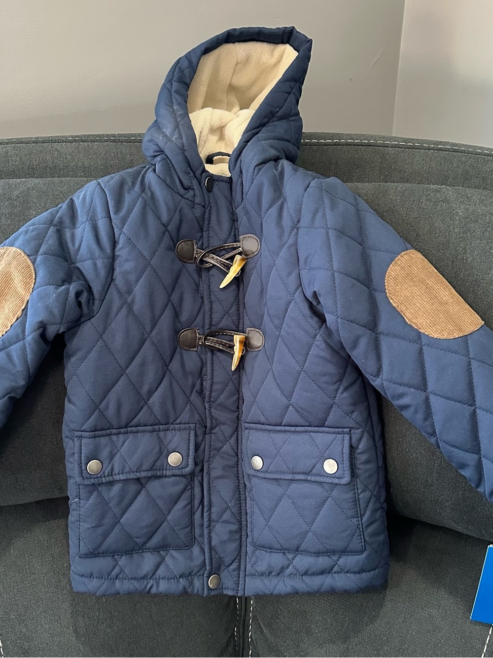 Perry Ellis Boy Navy Hooded Outwear jacket
